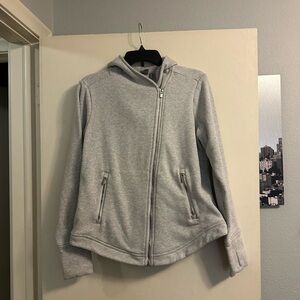 Athleta fleece lined zip up hoodie.